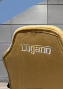 Beżowy fotel obrotowy MARIO ALCANTARA BEIGE marki Lugano