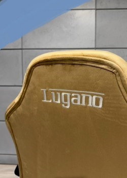 Beżowy fotel obrotowy MARIO ALCANTARA BEIGE marki Lugano Beżowy fotel obrotowy MARIO ALCANTARA BEIGE marki Lugano