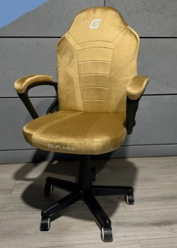 Beżowy fotel obrotowy MARIO ALCANTARA BEIGE marki Lugano Beżowy fotel obrotowy MARIO ALCANTARA BEIGE marki Lugano