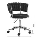 Krzesło obrotowe Treccia Office Grey firmy Lugano