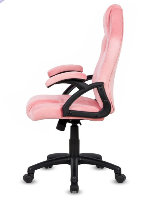 Różowy fotel obrotowy dla graczy, do biurka Carrera M Alcantara Pink Różowy fotel obrotowy dla graczy, do biurka Carrera M Alcantara Pink