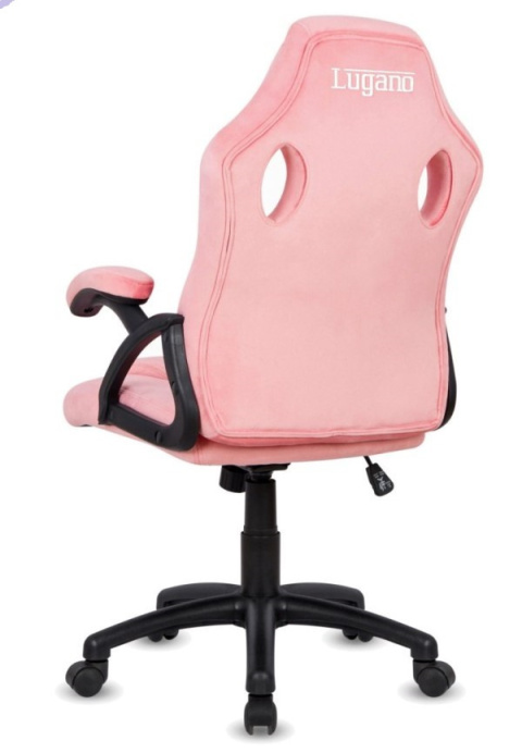 Różowy fotel obrotowy dla graczy, do biurka Carrera M Alcantara Pink Różowy fotel obrotowy dla graczy, do biurka Carrera M Alcantara Pink