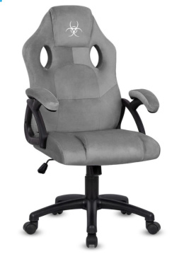 Szary fotel obrotowy Carrera M Alcantara Grey New marki Lugano