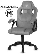 Szary fotel obrotowy Carrera M Alcantara Grey New marki Lugano