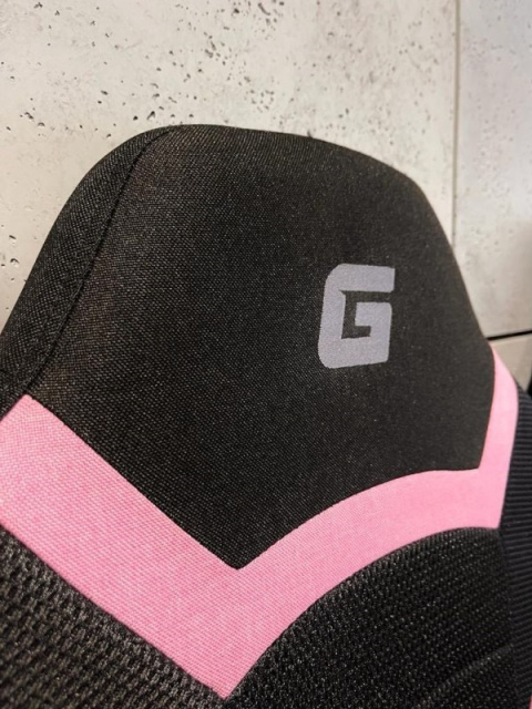 Fotel obrotowy Mario Black Pink Fabric marki Lugano Fotel obrotowy Mario Black Pink Fabric marki Lugano