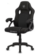 Czarny fotel obrotowy dla gracza i do biurka Carrera M Black