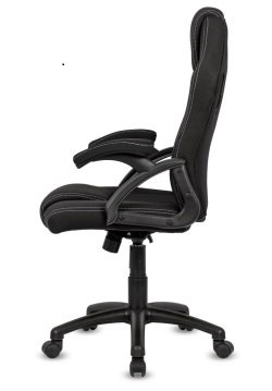 Czarny fotel obrotowy dla gracza i do biurka Carrera M Black Czarny fotel obrotowy dla gracza i do biurka Carrera M Black