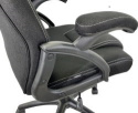 Czarny fotel obrotowy dla gracza i do biurka Carrera M Black
