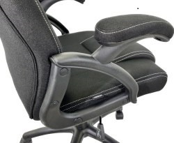 Czarny fotel obrotowy dla gracza i do biurka Carrera M Black Czarny fotel obrotowy dla gracza i do biurka Carrera M Black