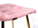 Różowe krzesło tapicerowane Borgo Velvet Pink marki Lugano